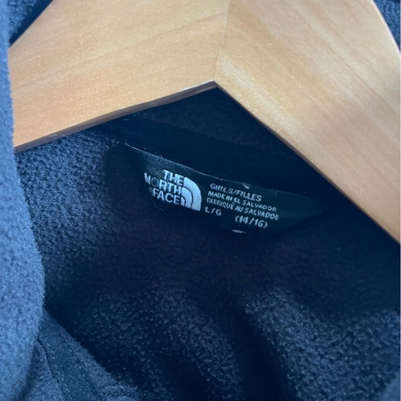 The North Face Fleece Black Purple/Pink Logo Large - Picture 4 of 6